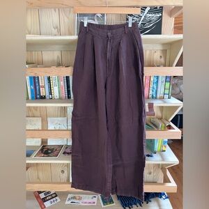 Linen ID Brown Trousers